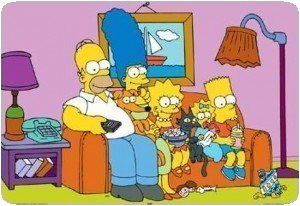 Et la photo originale des Simpsons