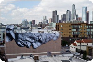 Artiste JR à Los Angele - The Wrinkles of the City