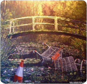Banksy pollue Monet