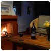 fireplace & wine