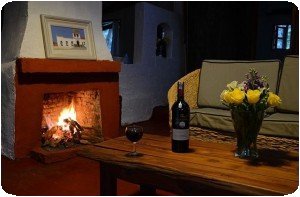 fireplace & wine
