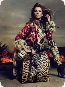 Gisele Brundchen en léopard