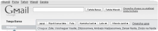 Gmail en kiswahili