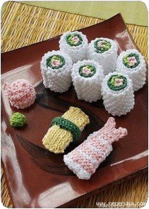 Sushi en crochet