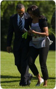 Michelle Obama en habit kanga