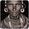 African-style photos (2) !!  » Photo noir et blanc d'un habitant du nord Kenya par John Kenny