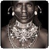 Photo noir et blanc d'un habitant du nord Kenya par John Kenny