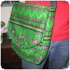 Sac en Kanga vert pour Kanibiza » Le sac vu de près