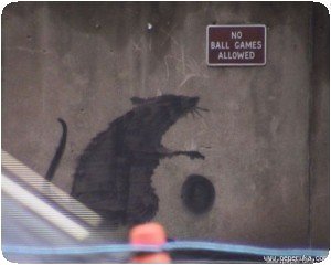 Banksy - Rat et ballon