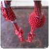 Mon collier en perles perlées » Sautoir rouge bis