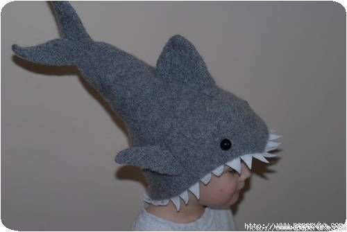 Le chapeau requin en crochet