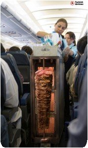 Shish Kebab chez Turkish Airlines