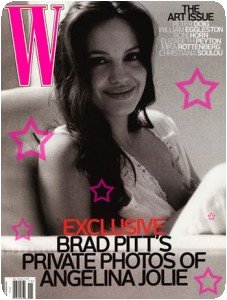 La couverture du magazin "W magazine"...