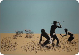 "Trolleys" de Banksy (à traduire par caddies)